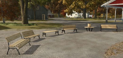 Wooden Benches Pack v1.0