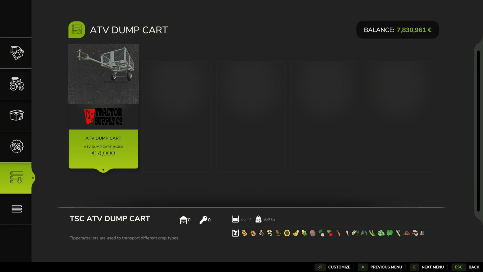 ATV Dump Cart v1.0