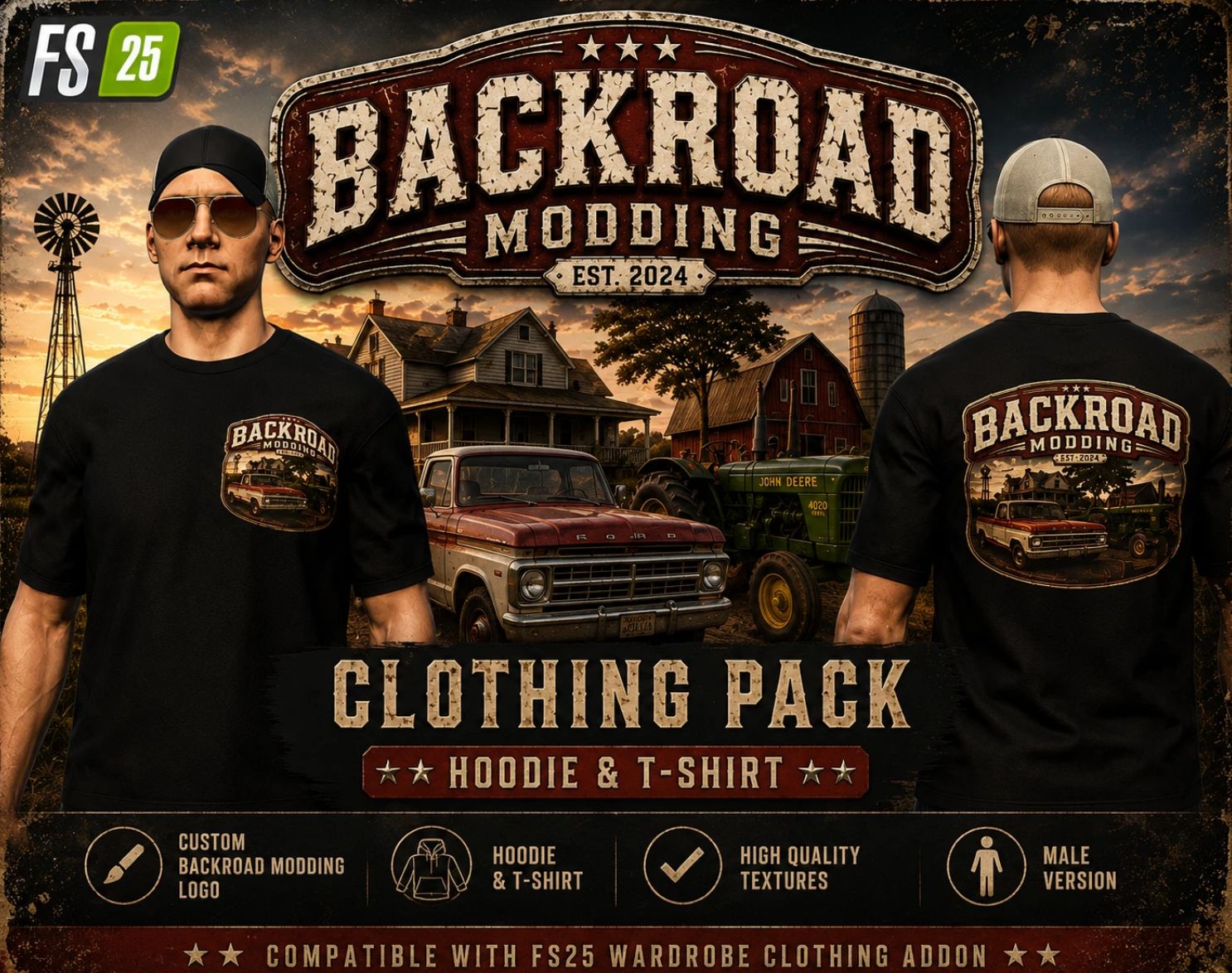 Backroad Modding clothing pack male v1.0