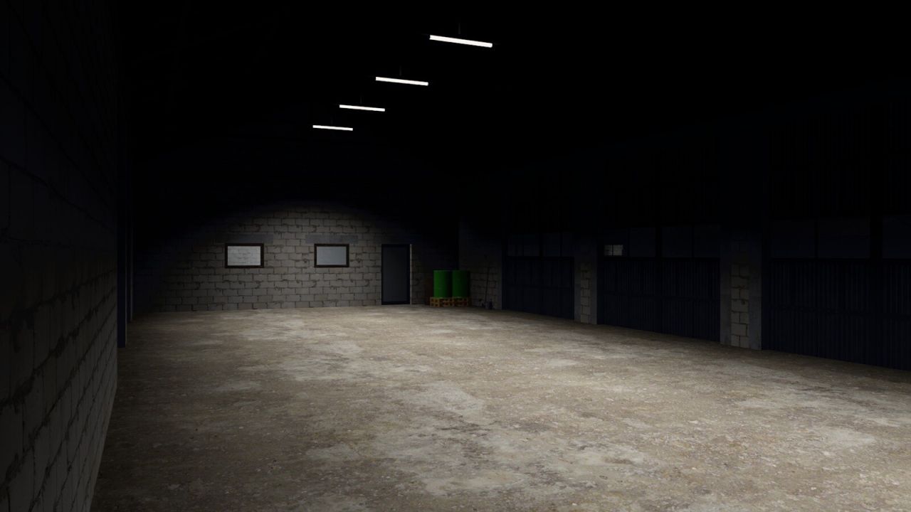 Halls Made Of White Concrete Blocks v1.0