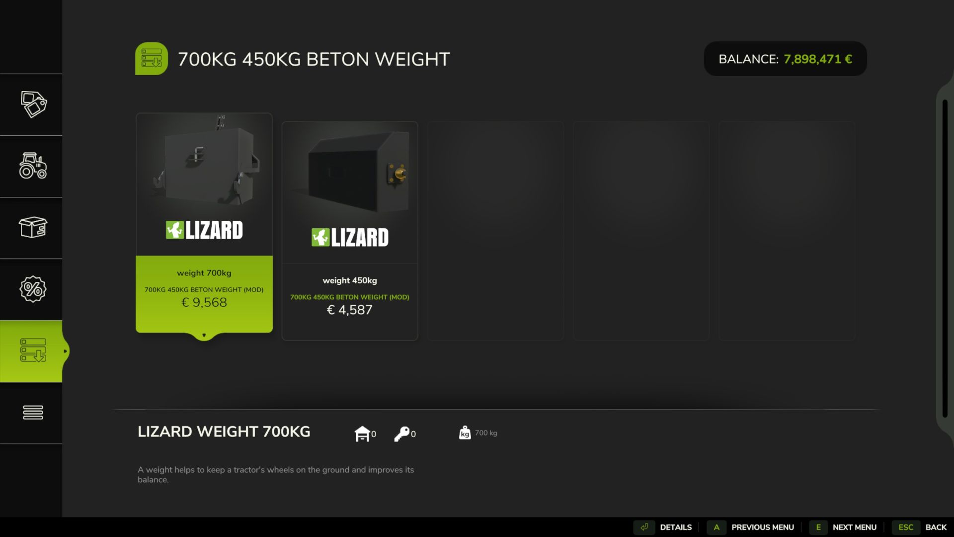Homemade 1150kg weight v1.0.0.1