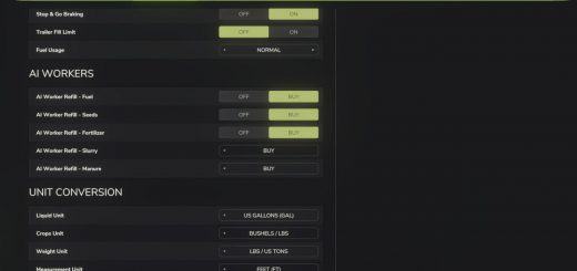 Imperial System Conversion Settings v1.0