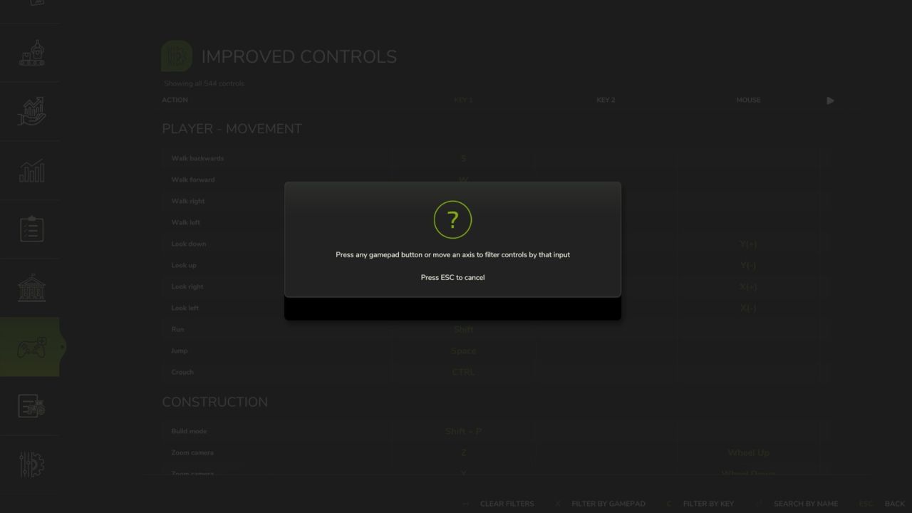 Improved Controls Menu v1.0.0.1