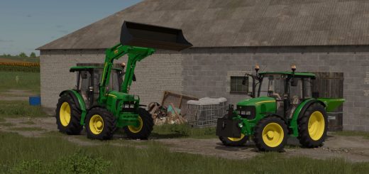 John Deere 5R + 583 v1.0