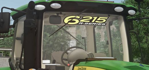 John Deere 6R215 Window Decal Pack v1.0