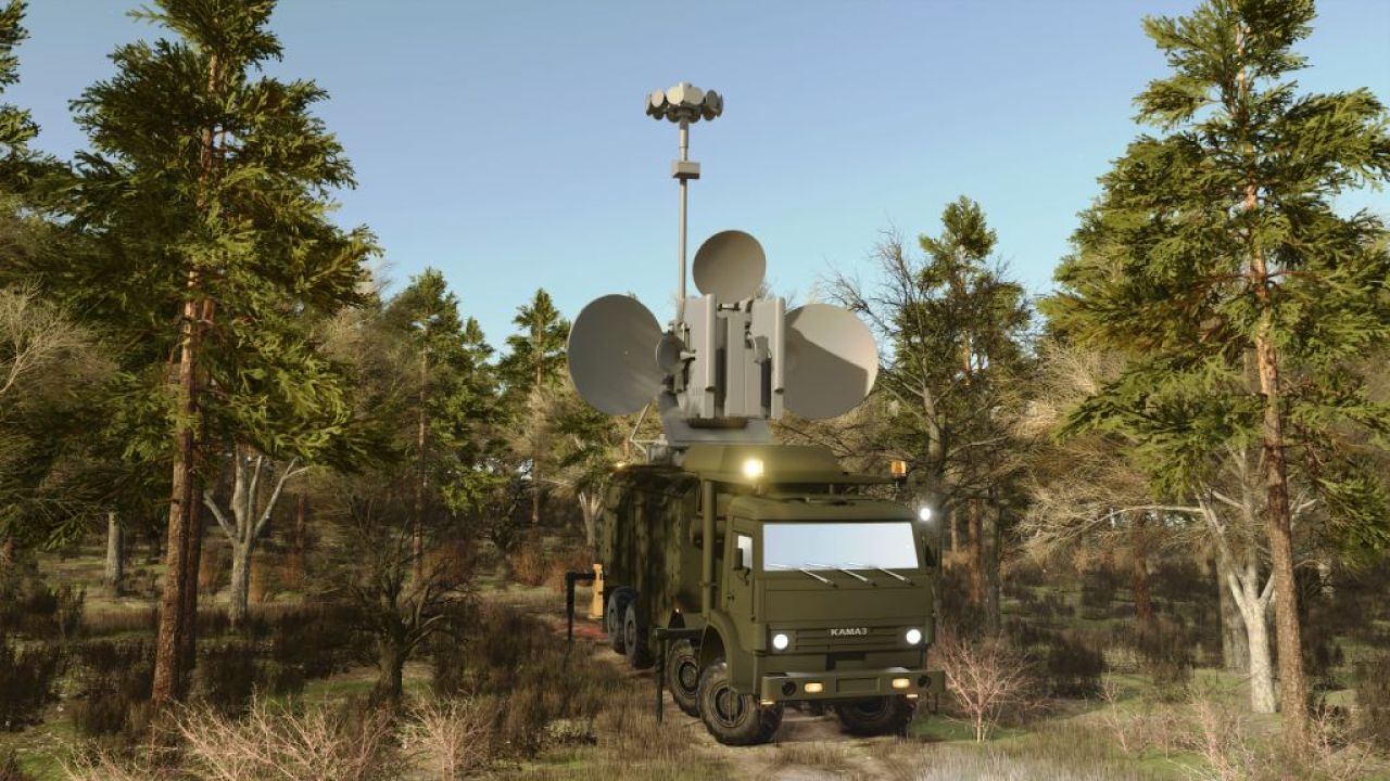 KAMAZ military vehicle equipped as a mobile radar and communications station v1.0
