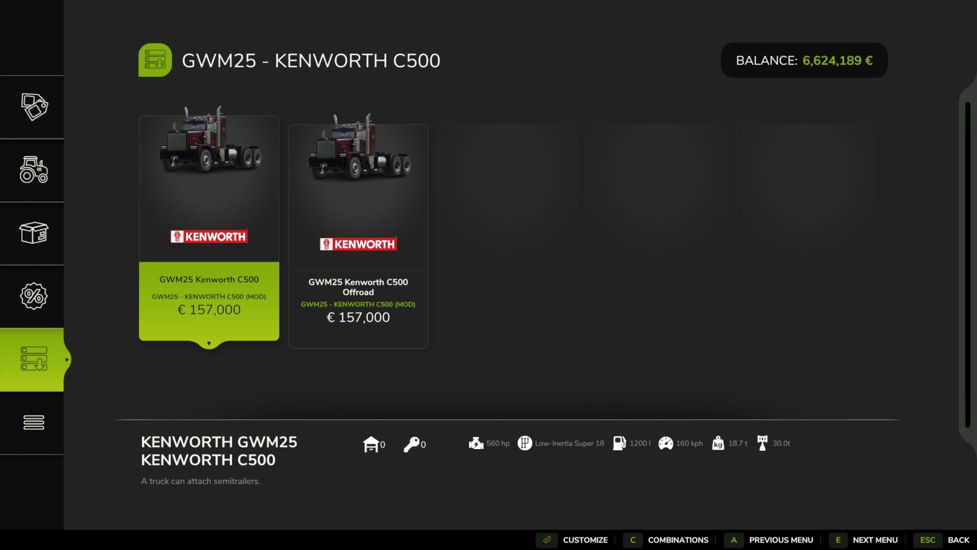 Kenworth C500 v1.0