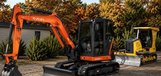 Kubota KX080-4 Mini Excavator Pack v1.0