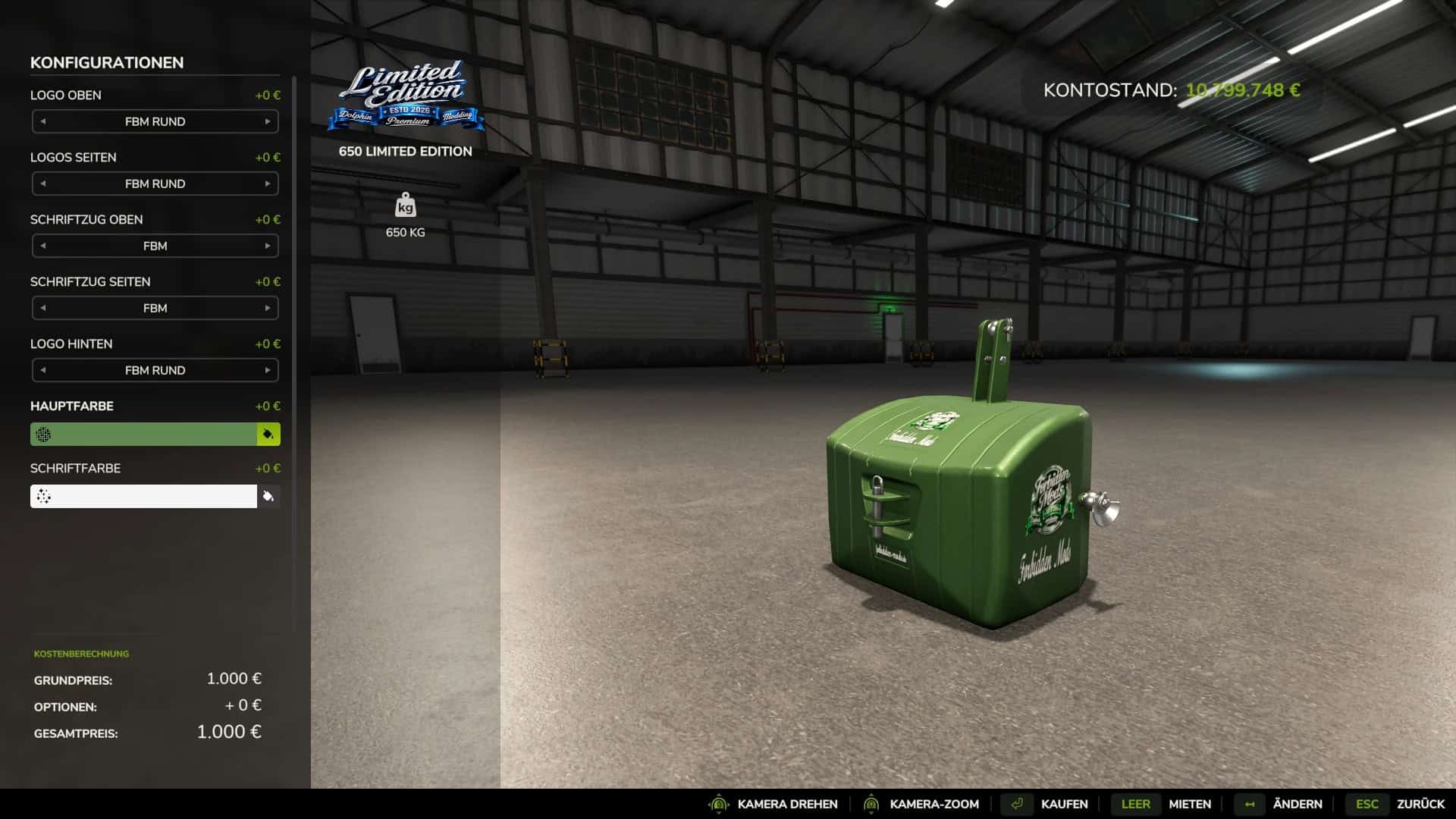 Limited Edition Weight Pack v1.0