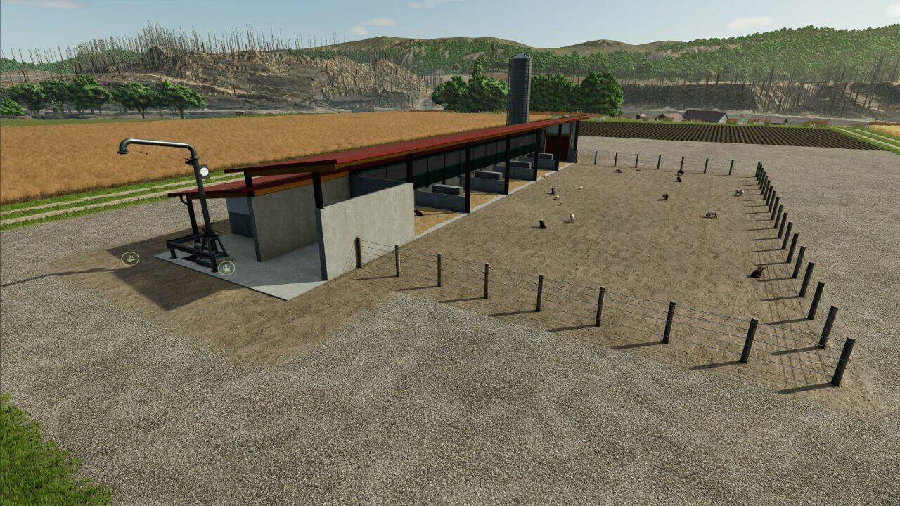 Pig Barn With Manure Heap v1.0