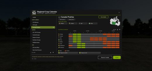 Regional Crop Calendar v1.0