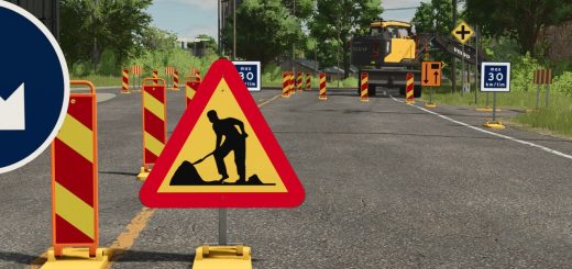Swedish Construction Sign Pack Plus v1.0