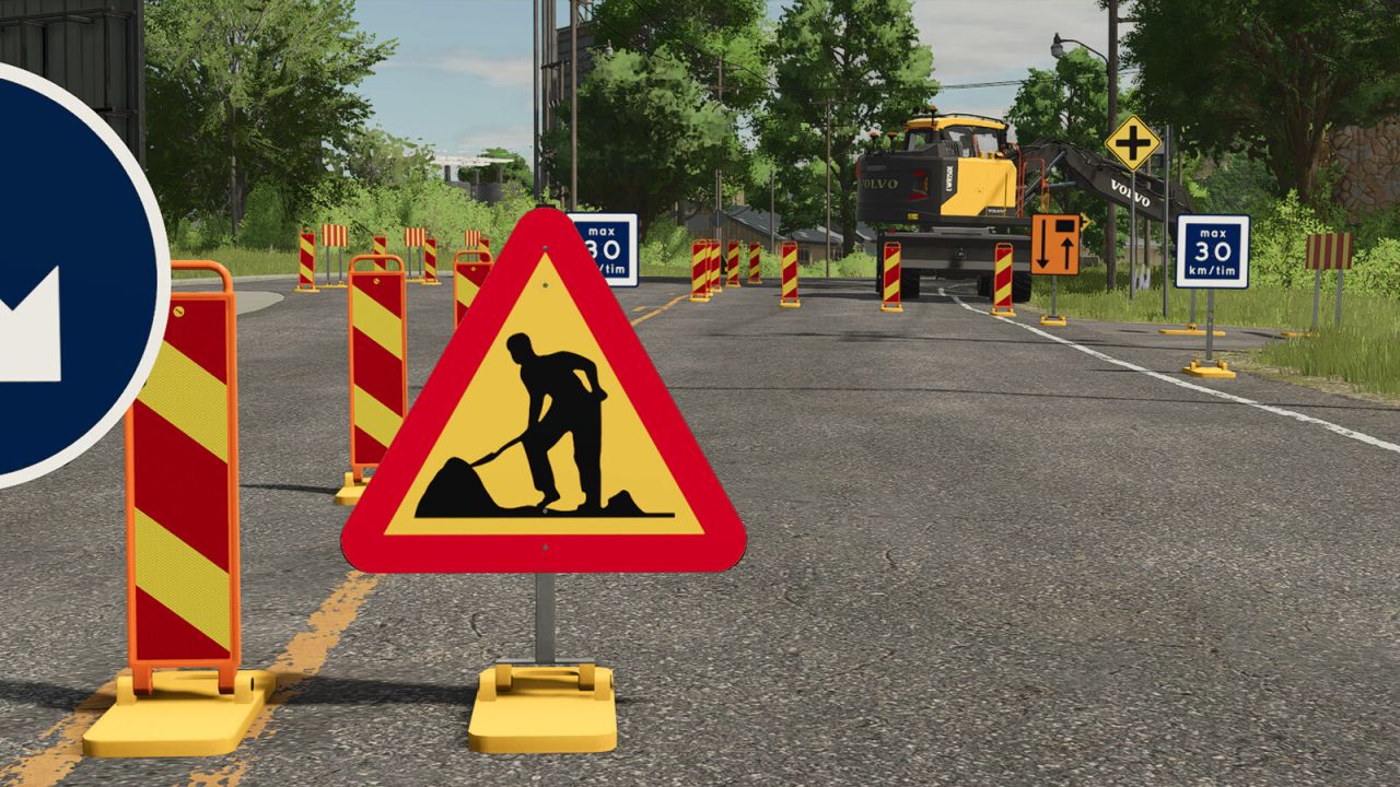 Swedish Construction Sign Pack Plus v1.0