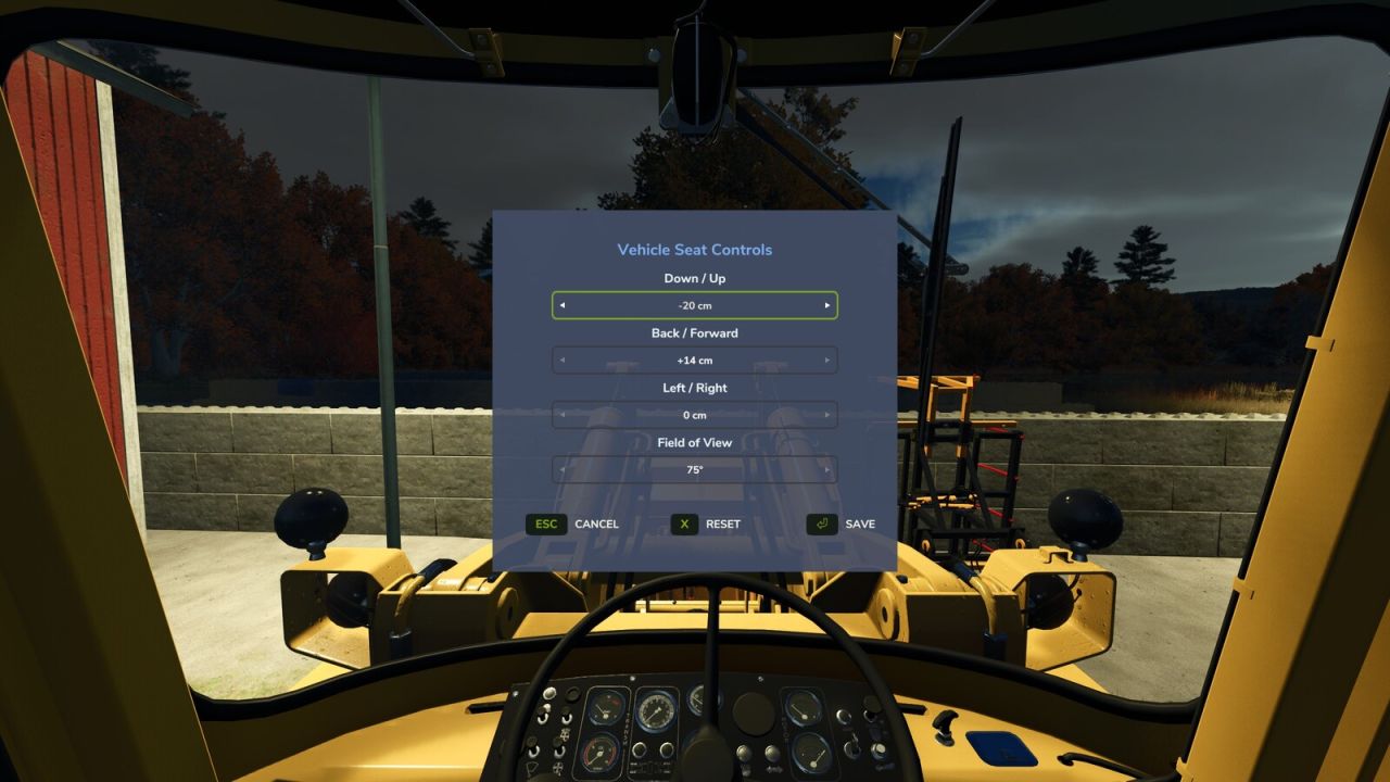 Vehicle Seat Controls v1.0.0.1
