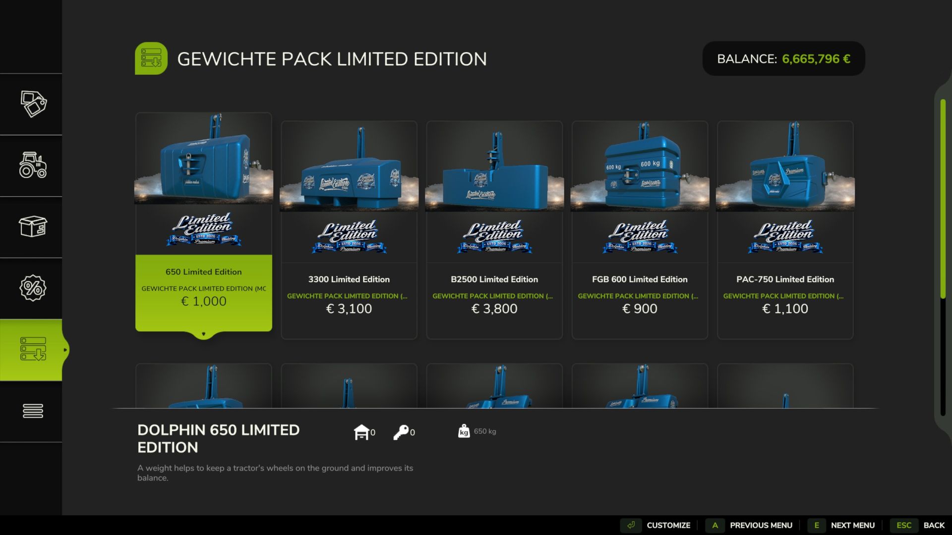 Weights Pack Limited Edition v1.0