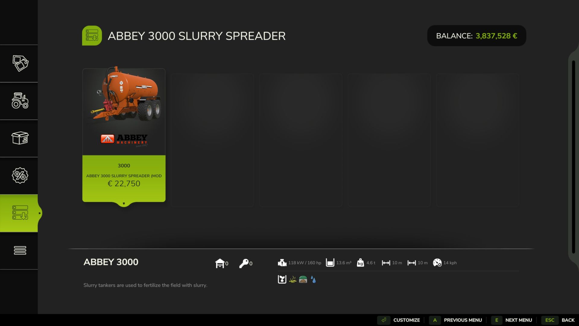 Abbey 3000 Slurry Tanker v1.0