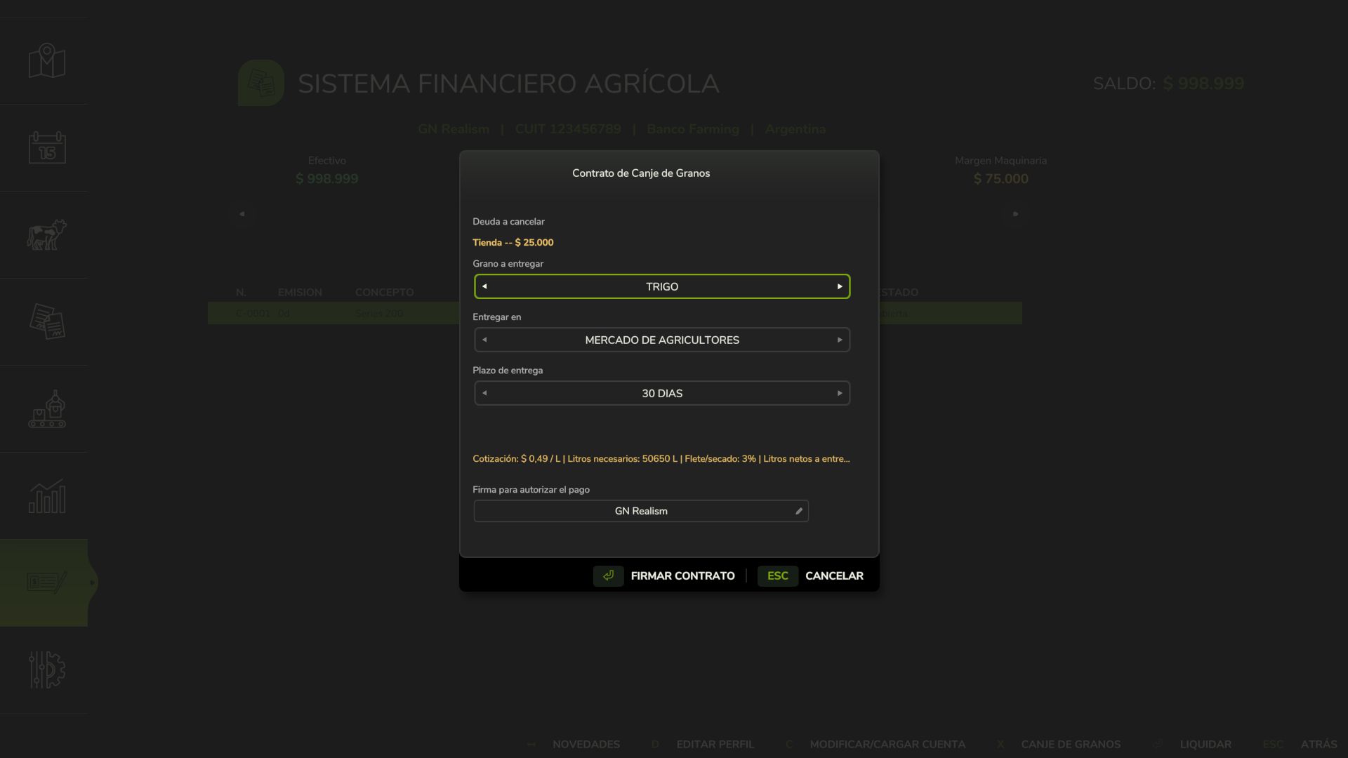 Agricultural Financial System v1.0