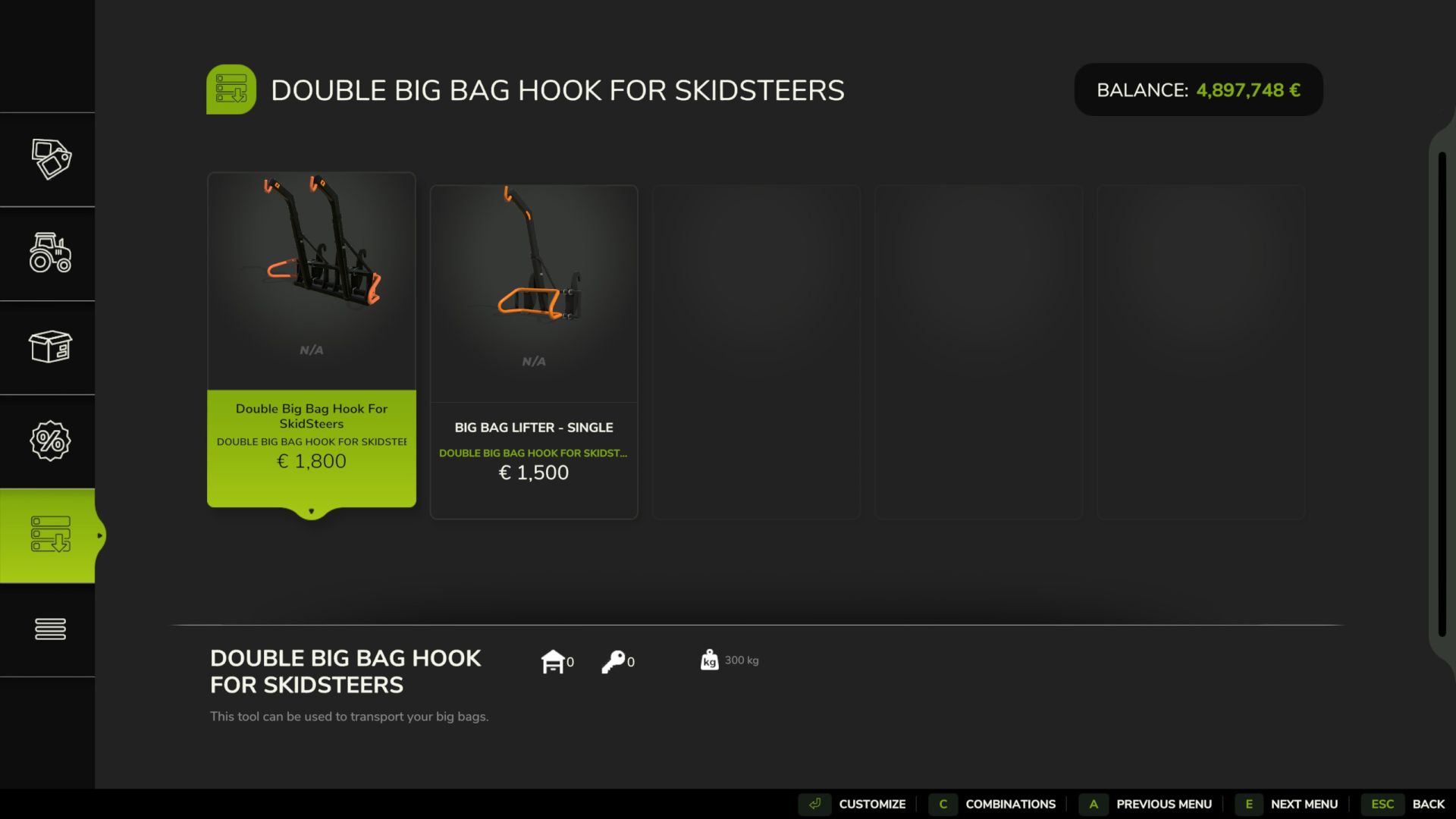 Big bag hook for compact loader v1.0