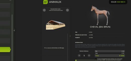Capacity of 64 horses per pen v1.0