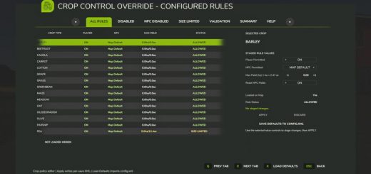Crop Control Override v2.0.3.6