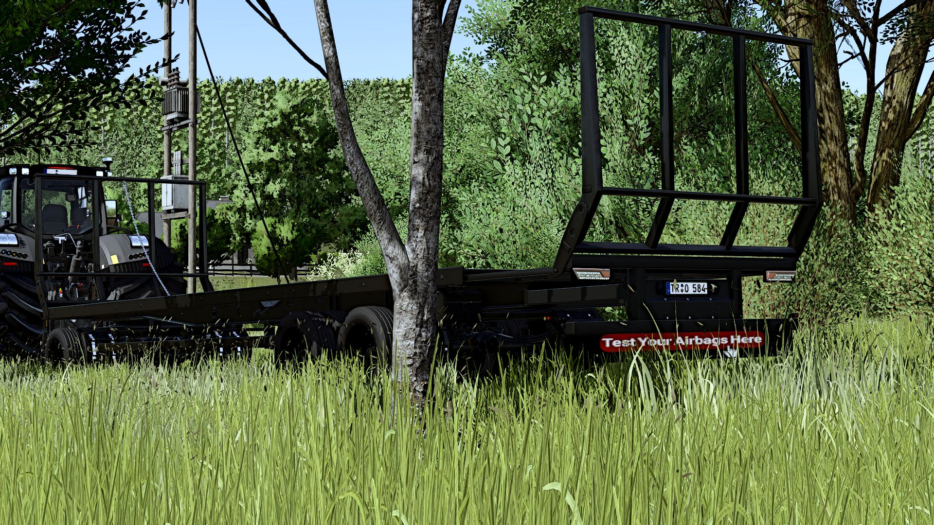 Flatbed trailer with a completely redesigned rear and IC v1.0.0.1