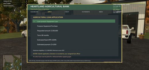 Heartland Agricultural Bank (Realistic Loans) v1.0