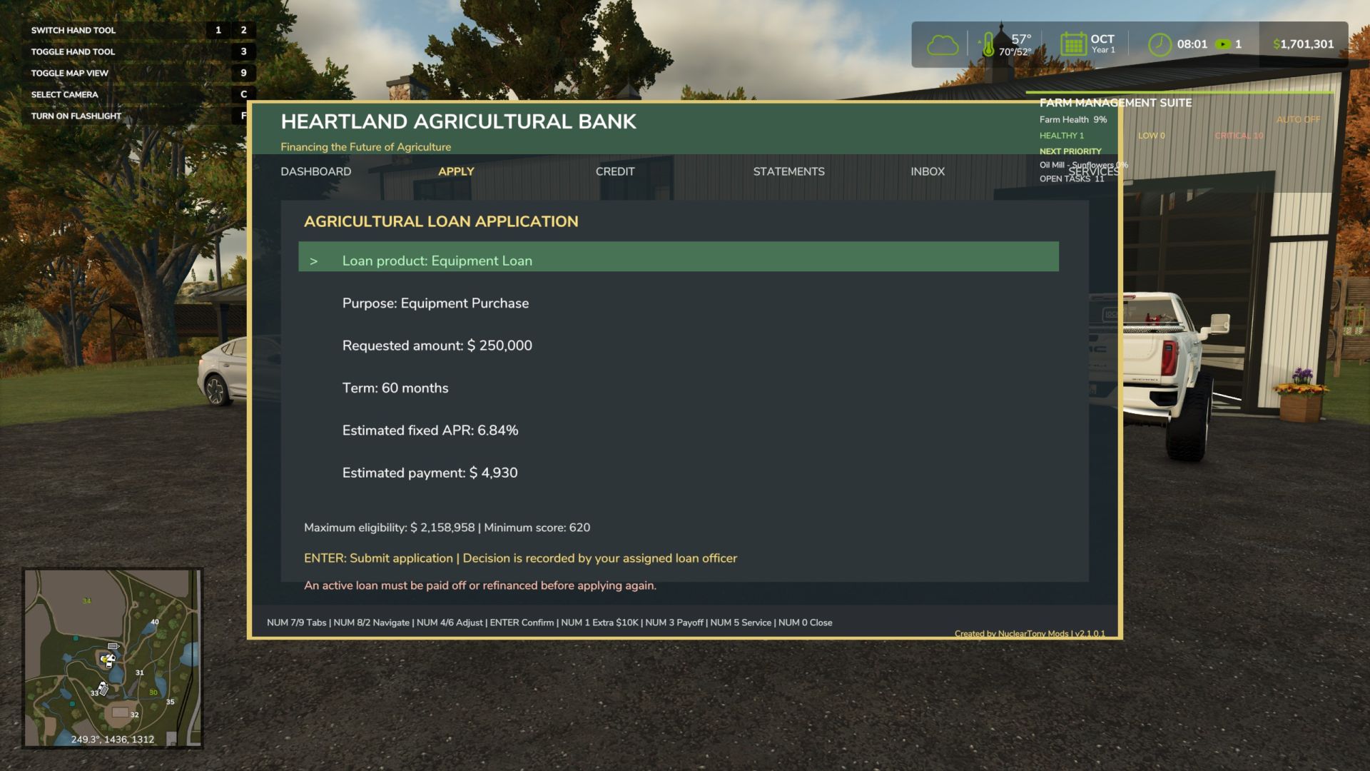 Heartland Agricultural Bank (Realistic Loans) v1.0
