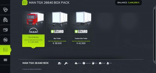 MAN TGX 26640 Box Pack v1.0.0.1
