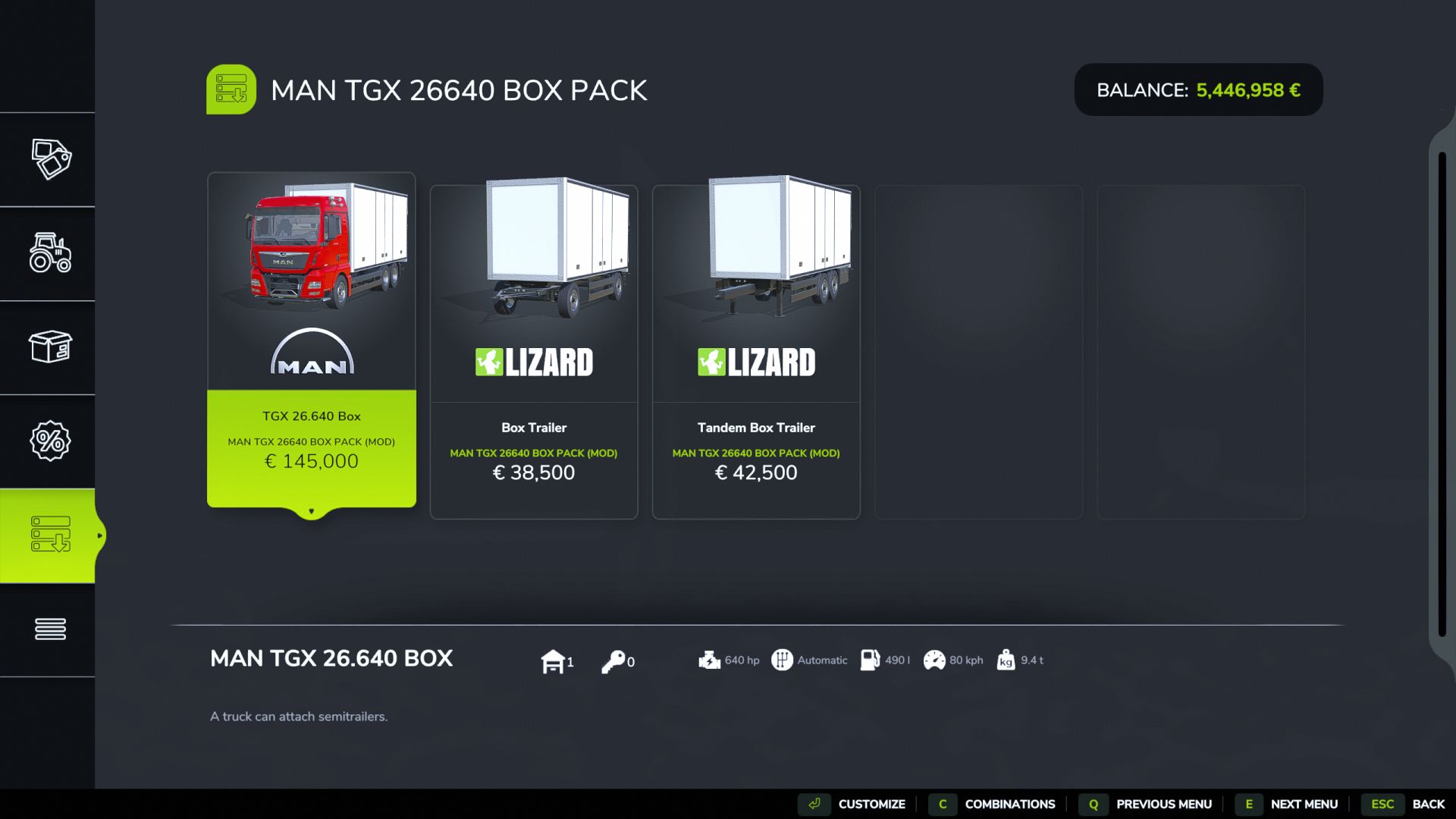 MAN TGX 26640 Box Pack v1.0.0.1