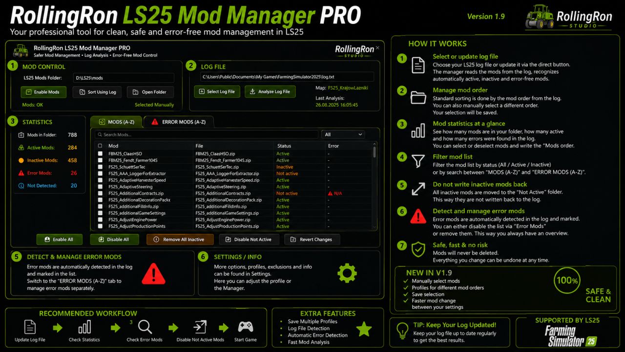 RollingRon Mod Manager PROFI v1.0