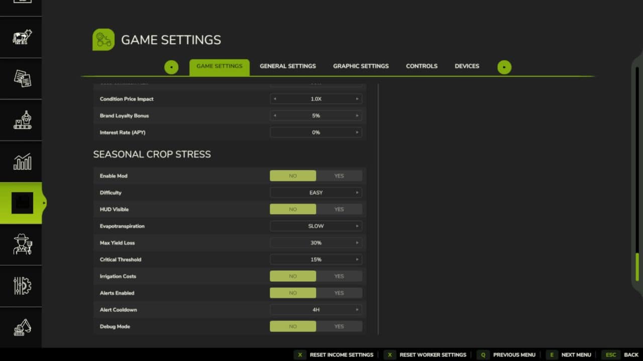 Seasonal Crop Stress v1.2.5.0