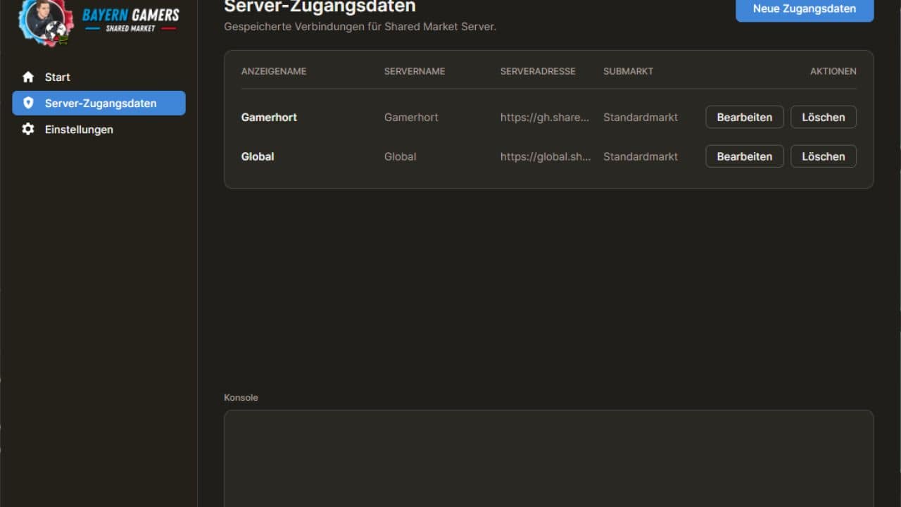 Shared market client v1.0
