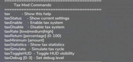 Tax Mod v1.1.6.0