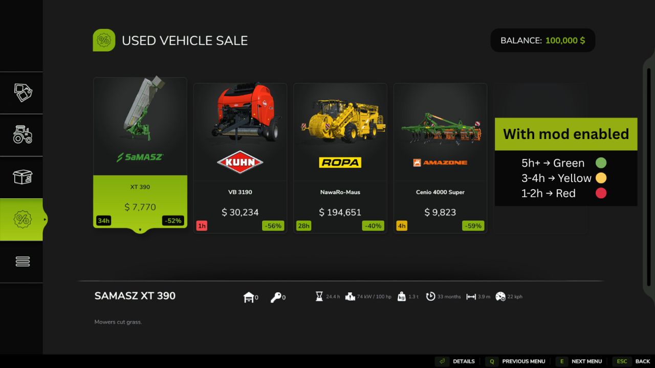 Used Sales Time Left v1.0.1.0