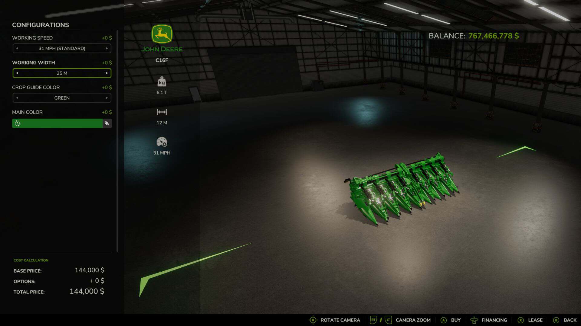 Adjustable working-width configuration v1.0.0.2