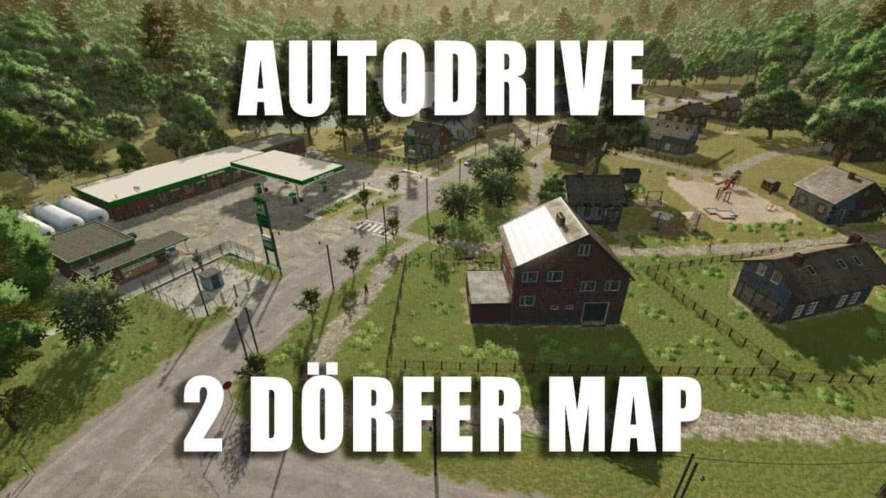 AutoDrive 2 Dörfer Map v1.0