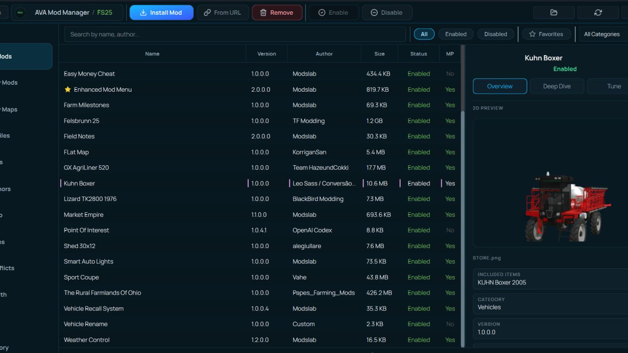 AVA Mod Manager BETA 2 v1.0