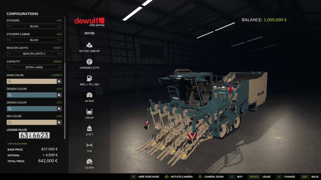 Dewulf Vegetable Harvester v1.0.0.1