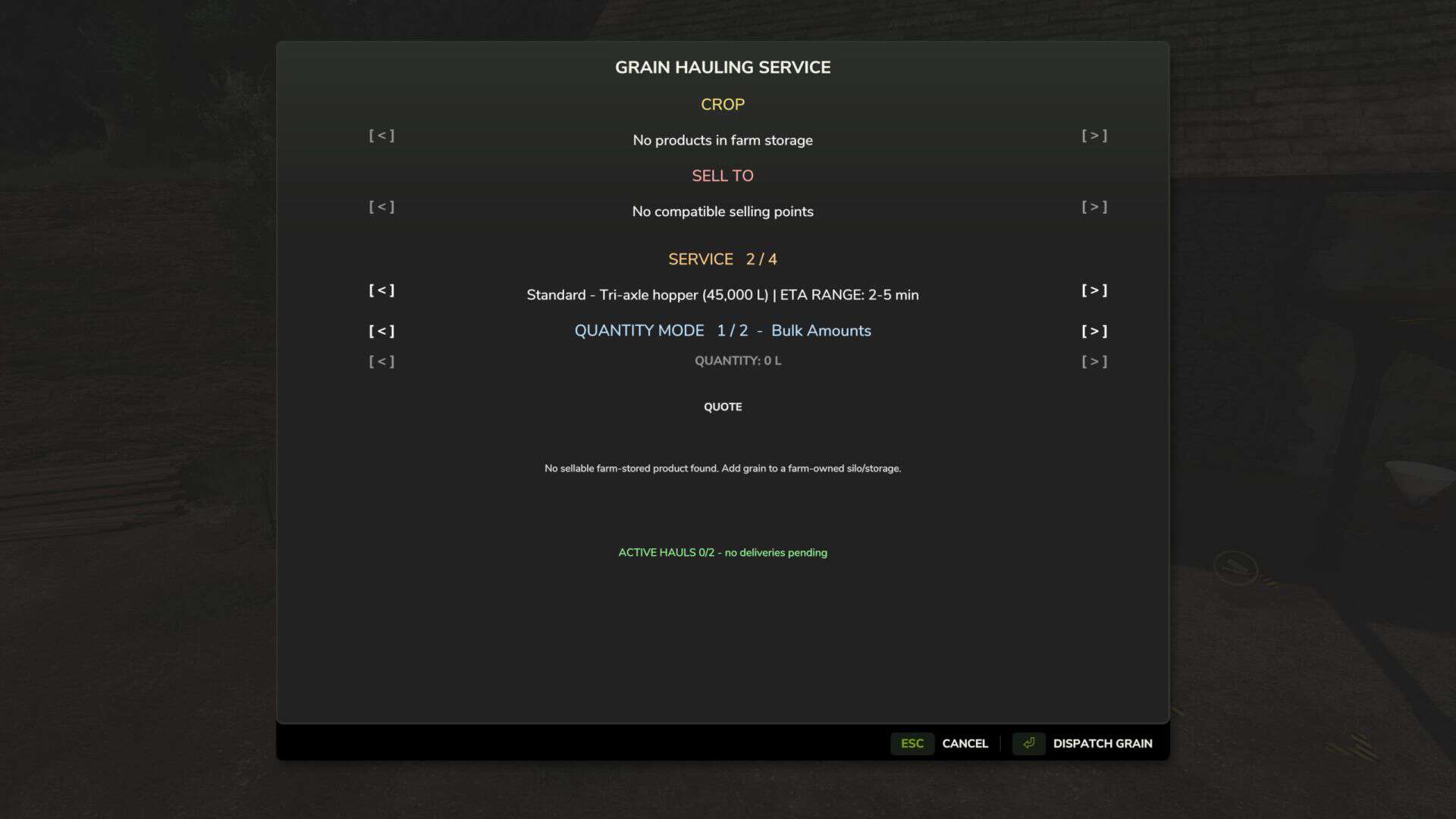 Getreidetransport-Service v1.0