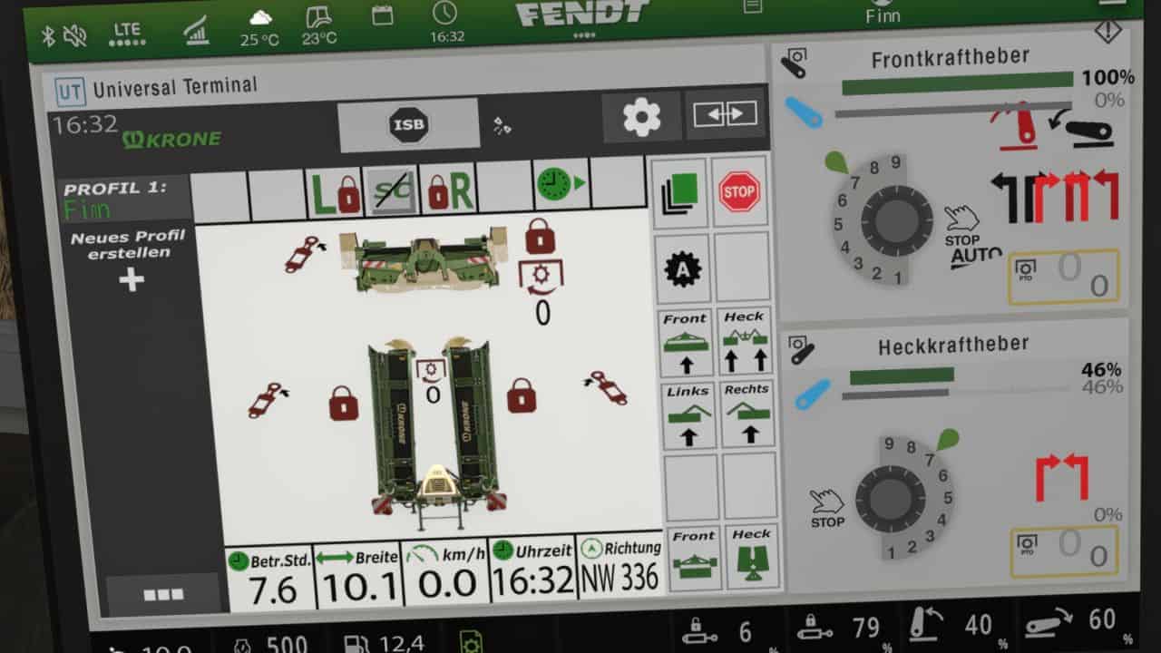 Krone EasyCut isoBUS Screen v1.0