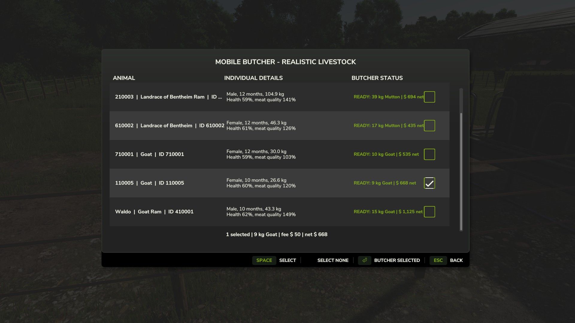 Mobile Butcher – Realistic Livestock Version V1.1.0.6