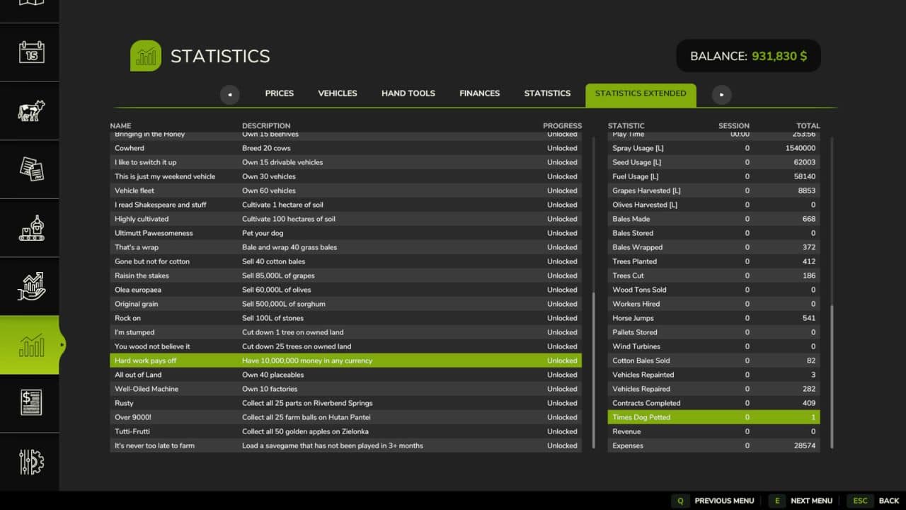 Statistics Extended v1.0.0.1